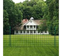 SKM Clôture métallique en acier 20 x 1 m Vert Poids : 22,8 kg 142811 Panneau Grillage Rigide Poteau