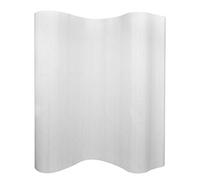 SKM Paravent en bambou blanc 250 x 195 cm
