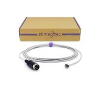 skmeditec Compatible avec la sonde de température réutilisable Draeger, câble de capteur de peau pour adultes de 3 m avec connecteur à 6 broches, câble de rechange