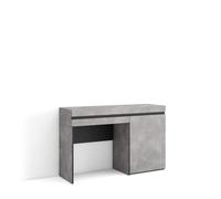 Skraut Home | Coiffeuse | Table Maquillage, Rangement | 121x75x35 cm | avec tiroir | Chambre à Coucher | Style Moderne | Ciment