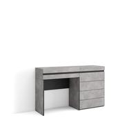Skraut Home | Coiffeuse | Table Maquillage, Rangement | 127x75x35 cm | avec tiroir | Commode, Buffet | Style Moderne | Ciment