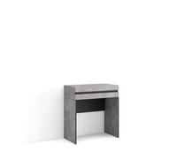 Skraut Home | Coiffeuse | Table Maquillage, Rangement | 70x75x35 cm | avec tiroir | Chambre à Coucher | Style Moderne | Ciment