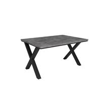 Skraut Home | Table à Manger | Meuble Salle à Manger | 140 | pour 6 Personnes | Meubles de Salon | Style Industriel | Ciment