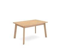 Skraut Home | Table à Manger | Meuble Salle à Manger | 140 | pour 6 Personnes | Pieds en Bois | Style Moderne | Chêne