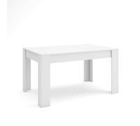 Skraut Home | Table à Manger | Meuble Salle à Manger | 140x90x76 cm | pour 6 Personnes | Meubles de Salon | Style Moderne | Blanc
