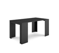 Skraut Home - Table console extensible - 160 - 8 personnes - Noirs - Style moderne