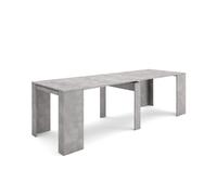 Skraut Home - Table console extensible - 260 - Pour 12 personnes - Ciment - RF2649