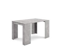 Skraut Home | Table Console Extensible | Console Meuble | 140 | pour 6 Personnes | Table à Manger | Style Moderne | Ciment