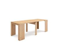 Skraut Home | Table Console Extensible jusqu'à 237 cm | 5 Positions Différentes | Dimensions Fermées : 78 X 90 X 50 cm | Chêne | Idéal pour Votre Salle À Manger, Salon Ou Bureau