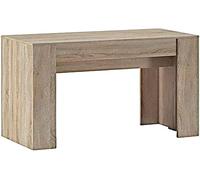 Skraut Home | Table Console Extensible jusqu'à 237 cm | 5 Positions Différentes | Dimensions Fermées : 78 X 90 X 50 cm | Chêne | Idéal pour Votre Salle À Manger, Salon Ou Bureau