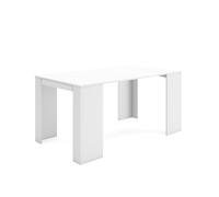Skraut Home - Table console extensible - RF2533 - Blanc - Pour 8 personnes - Style moderne