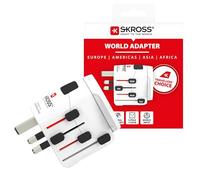 Skross Adaptateur de voyage Universel Pro World 2 PETRAVEL27 100-250V 630/1575W Blanc