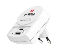 Skross Adaptateur secteur Europe 1 USB + 1 USB-C Blanc