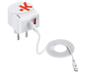 Skross 1.302425 chargeur d'appareils mobiles Caméra Numérique, Lecteur e-book, Ordinateur portable, Chargeur électrique, Smartphone, Smartwatch, Tablette Blanc Secteur Charge rapide Intérieure