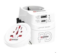 Skross Adaptateur de voyage Monde vers Monde – 1 USB-A + 1 USB-C