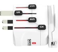 Skross 1.302539 Adaptateur de voyage Pro World & USB