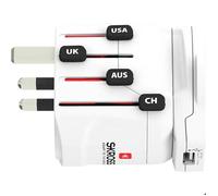 Skross Adaptateur de voyage PRO World & USB 1 port USB 1750W Blanc Réf. 1.302539