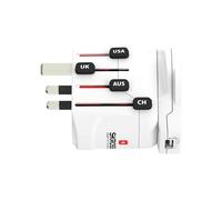 Skross 1.302539 Adaptateur de voyage Pro World & USB