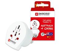 SKROSS | 1.500222-E | Country Adapter World to Australia/China, white - suitable for equipment with earthed & unearthed plugs (2- & 3-pole)