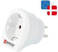 Skross Adaptateur de voyage 1.500232-E Europe vers Danemark Type K 16A Blanc