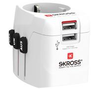 Skross 1302470 Adaptateur de voyage Pro Light USB (2xA) -World