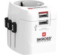 Skross Adaptateur de voyage universel PRO Light USB (2xA) 2 ports USB 1575W Blanc
