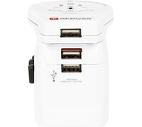 Skross 1302555 Adaptateur de voyage Pro Light 3xUSB World