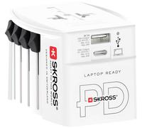 Skross Adaptateur 15O PAYS + sortie USB + Sortie Type C 45 WATTS+ cables High Speed charging 160 CM