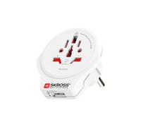 Skross - Adaptateur De Voyage Monde Vers Europe + Usb-A