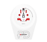 Adaptateur voyage USB C Monde vers UK Blanc Skross