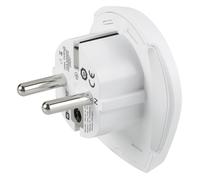 Skross Adaptateur de voyage 1.500211C-E Monde vers Europe 16A 4000W Type E/F Compact Blanc