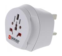 Skross Adaptateur de voyage 2-en-1 universel pour Angleterre 13A Blanc