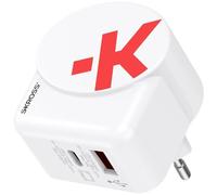 Skross 1.302424 chargeur d'appareils mobiles Caméra Numérique, Lecteur e-book, Ordinateur portable, Chargeur électrique, Smartphone, Smartwatch, Tablette Blanc Secteur Charge rapide Intérieure