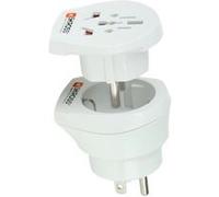 SKROSS Country Travel Adapter Combo-World to USA - Kit adaptateur de connecteur d'alimentation - blanc - Etats-Unis, Europe Blanc G