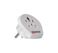 SKROSS Country Travel Adapter India-Israel-Denmark to Europe - Adaptateur pour prise d'alimentation - power CEE 7/7, SI 32, BS 546 (F) pour power CEE 7/7 (M) - blanc - Europe