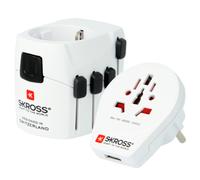 Skross Adaptateur de voyage PRO World & USB 1 port USB 1750W Blanc Réf. 1.302539
