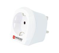 Skross Adaptateur voyage Europe vers UK 13A 2/3 pôles Blanc