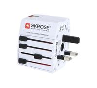 SKROSS World Adapter MUV USB - Adaptateur secteur - 2.5 A - 2 connecteurs de sortie (USB) - blanc