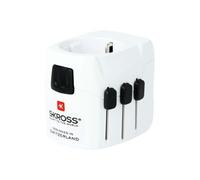 SKROSS World Travel Adapter PRO Light USB - Adaptateur secteur - CA 100-250 V - blanc