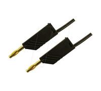 SKS Hirschmann MLN 100/2,5 SW Cordon de mesure[Banane mâle 4 mm -Banane mâle 4 mm ] 1 m noir
