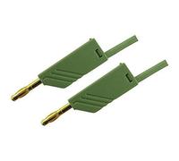 SKS Hirschmann MLN 150/2,5 GN Cordon de mesure[Banane mâle 4 mm -Banane mâle 4 mm ] 1.5 m vert