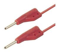 SKS Hirschmann MVL 2/50 rt Cordon de mesure[mâle 2 mm -mâle 2 mm ] 0.5 m rouge