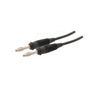 SKS Hirschmann SML 100/1 Cordon de mesure[Banane mâle 4 mm -Banane mâle 4 mm ] 1 m noir