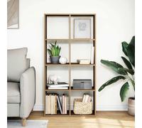 SKTQYQO Bibliothèque de séparation 8 cubes en chêne artisanal 69,5 x 29 x 137,5 cm