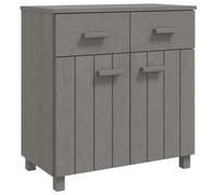 SKTQYQO Buffet Hamar gris clair 79 x 40 x 80 cm en bois massif de pin
