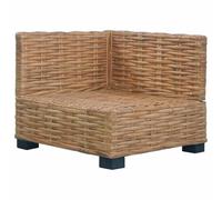 SKTQYQO Canapé d'angle en rotin naturel, 67 x 67 x 59 cm, marron