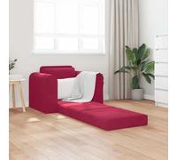 SKTQYQO Canapé-lit en velours rouge 98 x 71 x 83 cm