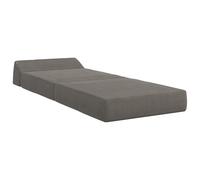 SKTQYQO Canapé-lit pliable, gris clair, 60 x 70 x 41 cm, tissu | 100 % polyester, mousse, fermeture éclair amovible, canapé et matelas 2 en 1, 160 x 60 x 12 cm ouvert