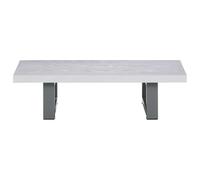 SKTQYQO Étagère murale de salle de bain blanche 60 x 40 x 16,3 cm | Bois multicouche et métal, support inclus, épaisseur 25 mm, pour serviettes et savon