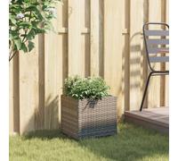 SKTQYQO Jardinière grise 36 x 30 x 32 cm en polyrotin